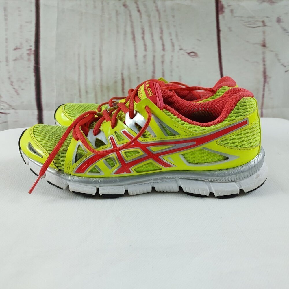 Asics Womens Gel Blur 33 T2H8N Yellow Pink Running Shoes Sneakers Size 9 - Picture 5 of 11